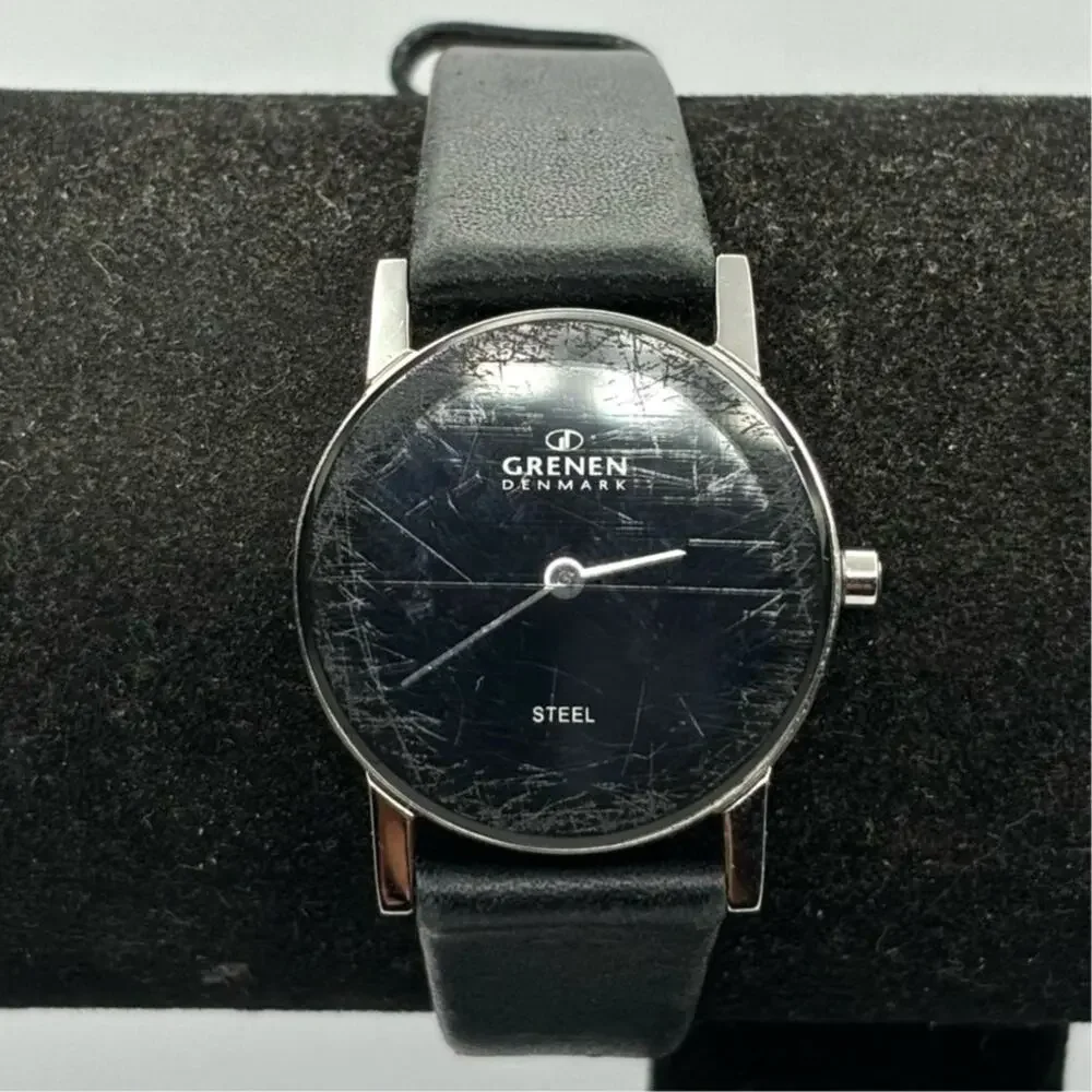 Silver & Black Grenen Watch